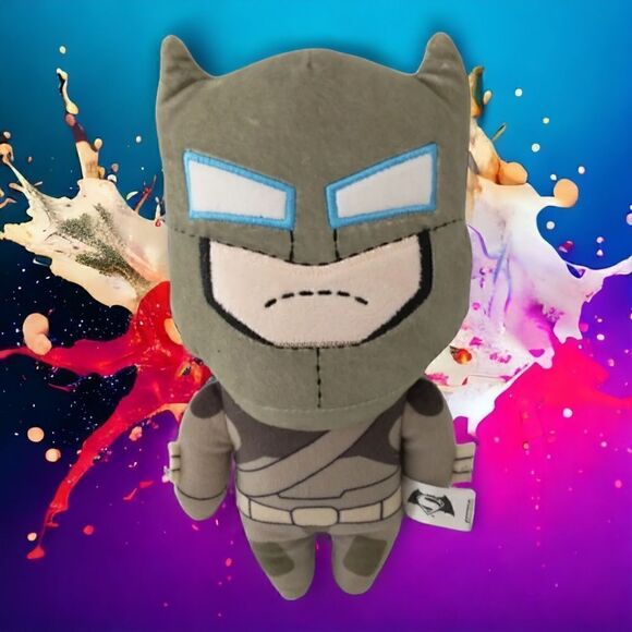 Batman VS Superman Armored Plush Phunny Kid Robot Loot Crate Gray Stuffed Toy - Picture 14 of 16